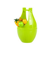 Набор шпажек для канапе в виде фруктов на подставке Wooden Casks Fruits Fork, зелёный