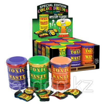 Кислые конфеты Toxic waste красный