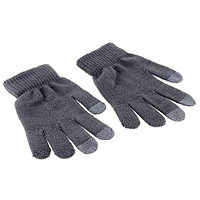 Перчатки для сенсорных экранов - серые, 3 пальца