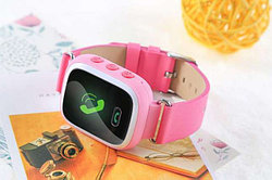 Smart Baby Watch Q60 - детские часы с GPS, розовые
