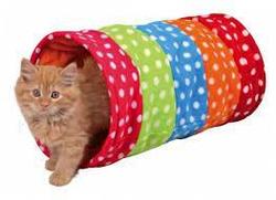 Тоннель Trixie для кошки, 25х50см., горошек, флис.