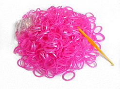 Набор ароматизированных резинок Loom Bands (Лум Бэндз) - 600 шт, розовый