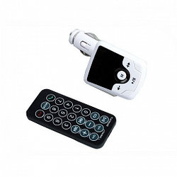 FM - трансмиттер, 12 В, USB/Mp3/WMA/AUX/MicroSD/Bluetooth, белый