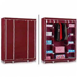 Мобильный тканевый шкаф Storage Wardrobe, коричневый