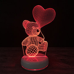 Светильники 3D - Мишка