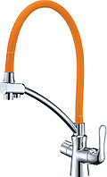 Смеситель для кухни LEMARK Комфорт LM3070C-Orange с гибким изливом с подключением к фильтру (к/к 8)