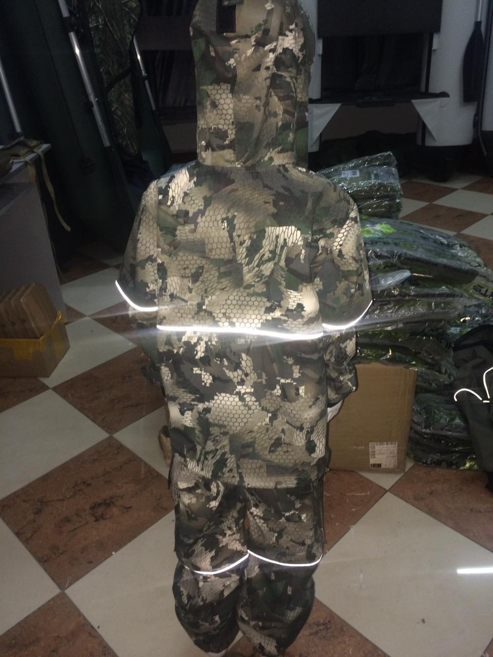 Костюм летний Детский Антигнус-Люкс с ловушками и пыльниками цвет Зеленый питон ткань Смесовая - фото 5 - id-p91248785