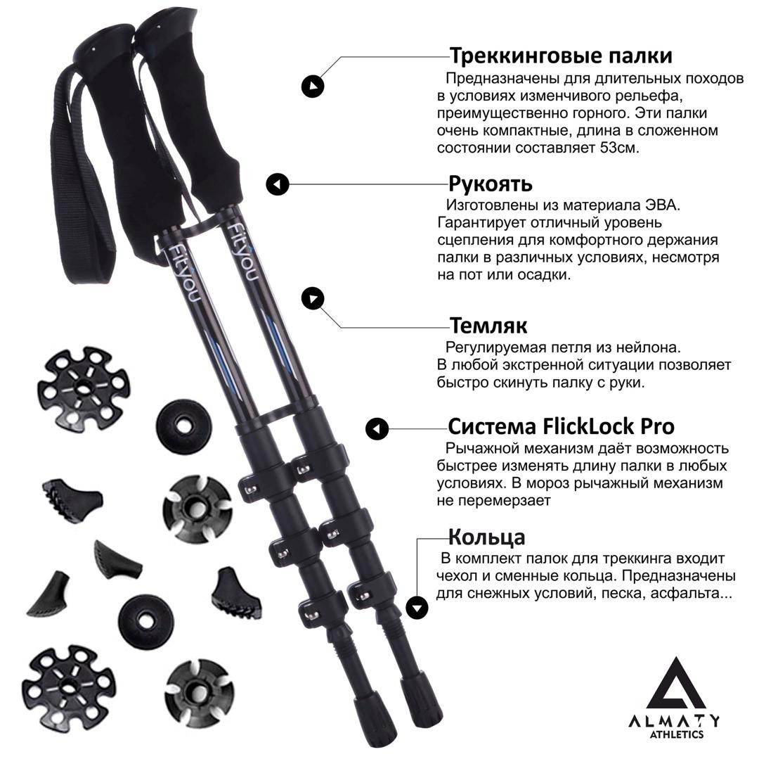 Палки для трекинга, скандинавской ходьбы