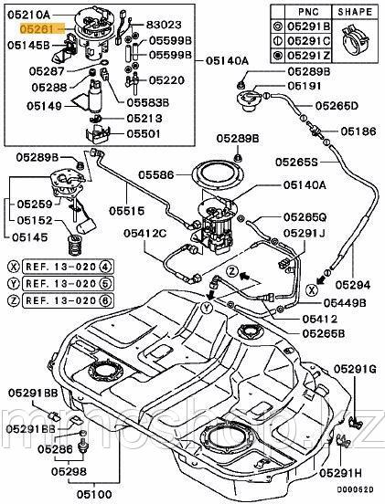 Прокладка топливной станции бензонасоса бензобака MR573684 pajero sport монтеро спорт митсубиши запчасти - фото 3 - id-p91250129