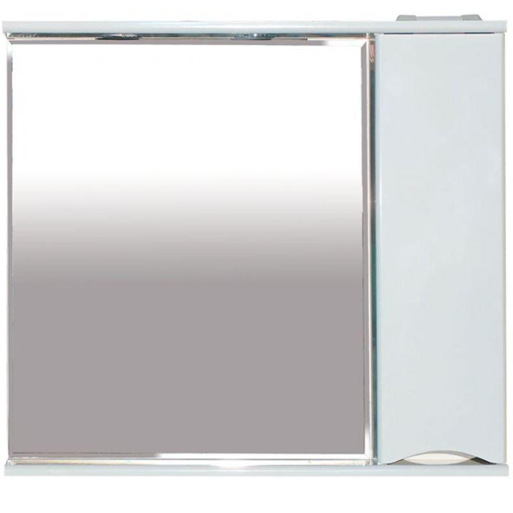 Элвис - 85 Зеркало-шкаф лев. (свет) белая эмаль