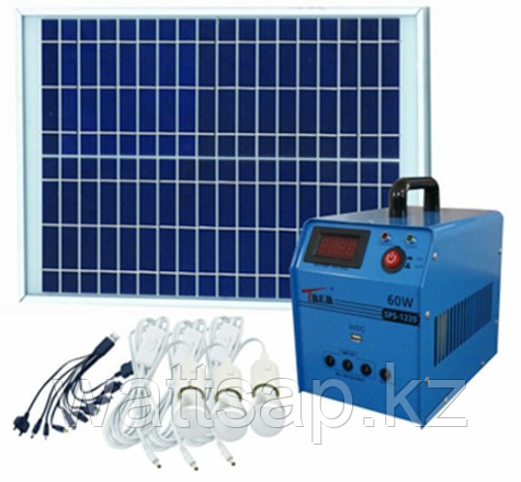 Солнечная электростанция SPS1220, 3 LED лампы в комплекте, аккумулятор 20 Ач