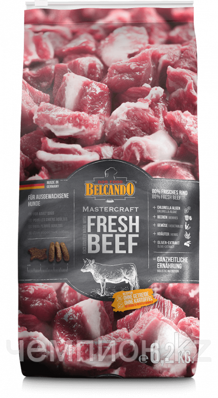 555137 Belcando MasterCraft Fresh Beef, Белькандо беззерновой корм для взрослых собак, говядина, уп.6,2кг.
