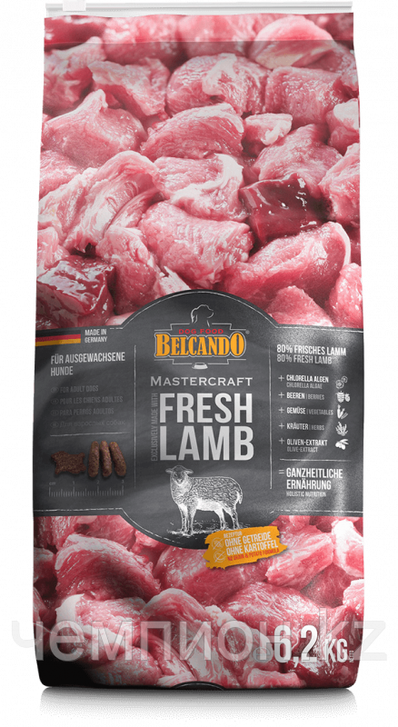 555434 Belcando MasterCraft Fresh Lamb, Белькандо беззерновой корм для взрослых собак, ягнёнок, уп.6,2кг.