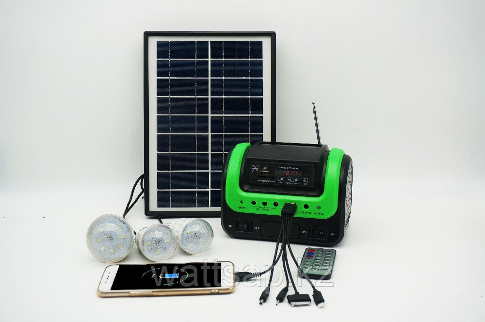 Солнечная электростанция SDM-0603, 3 LED лампы в комплекте, аккумулятор 4 Ач - фото 2 - id-p91251265