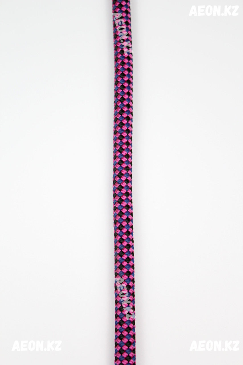 Альпинистская веревка 10 мм Темный розовый/синий/черный - фото 1 - id-p91251406