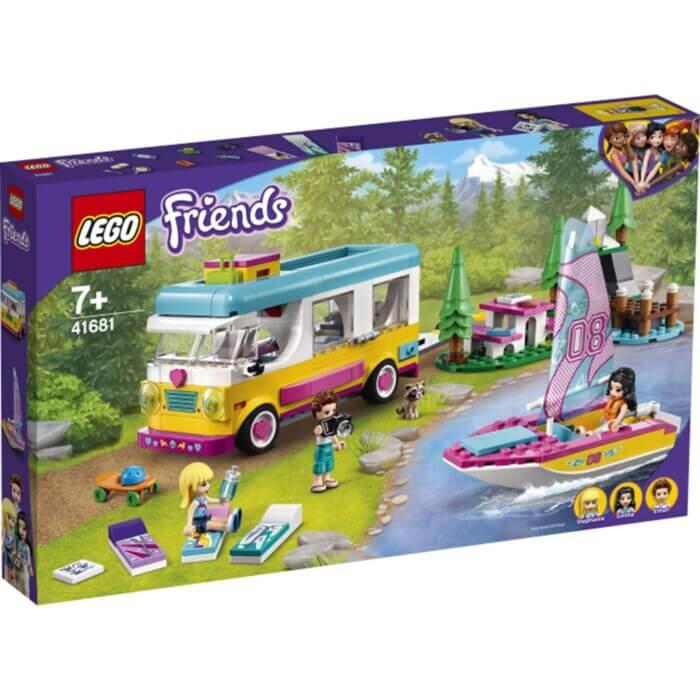 LEGO Friends Лесной дом на колесах и парусная лодка