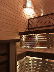 Финская сауна после завершения работ.