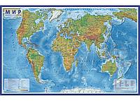 Интерактивная карта мира Физическая, 60*40