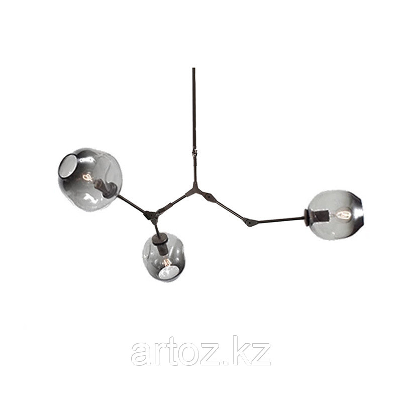 Светильник подвесной Branching Bubble Chandelier - 3 Light (Black-Smoky)