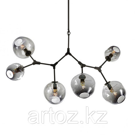 Светильник подвесной Branching Bubble Chandelier - 6 Light (Black-Smoky), фото 2