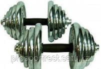 Набор гантелей в чемодане York Fitness 30кг (2х15кг)