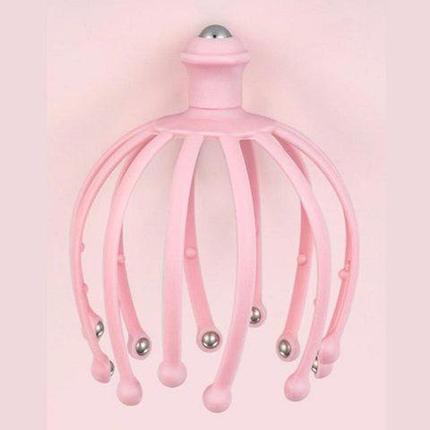 Массажер-антистресс головы «Мурашка» с магнитными шариками (Розовый), фото 2