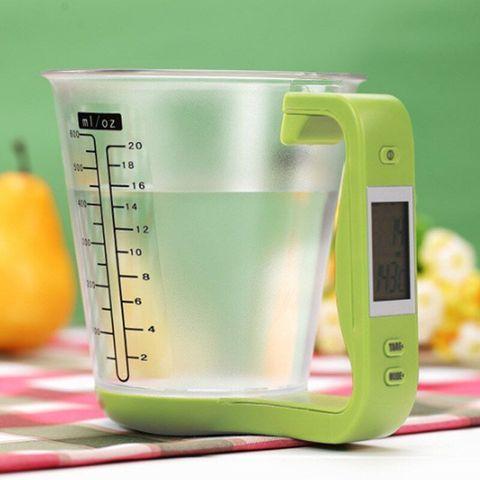 Весы-мерный стакан кухонные электронные 2 в 1 с термометром TOOGOO {600мл, до 1 кг} - фото 7 - id-p91260912