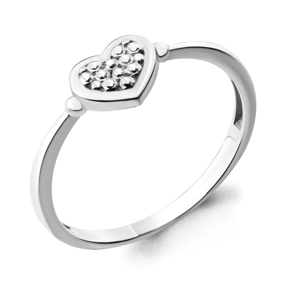 Кольцо Aquamarine серебро с родием, без вставок, love 54733.5