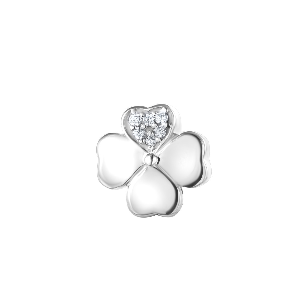 Серьги TEOSA серебро с родием, фианит 10319-0599-CZ