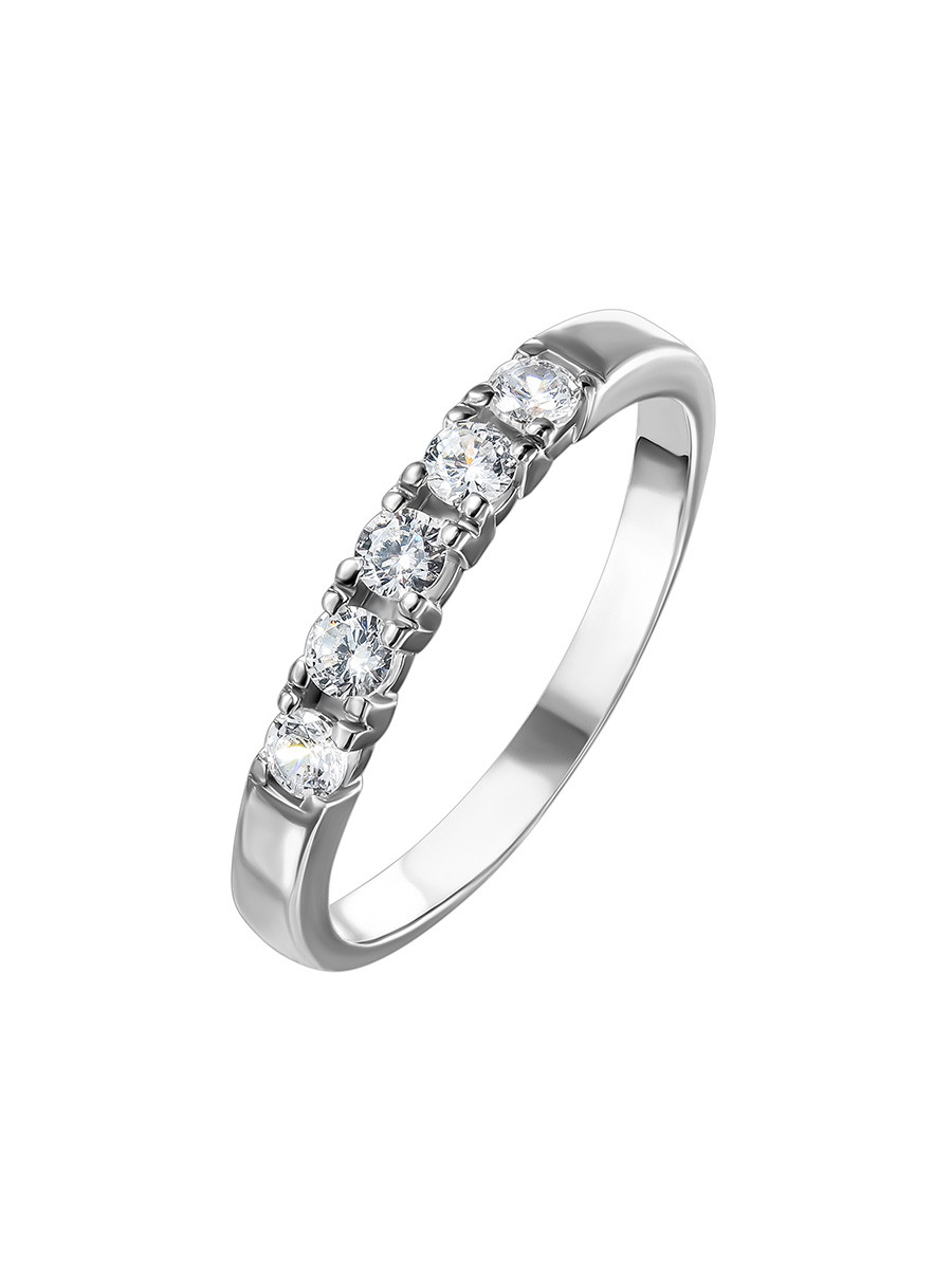Серьги TEOSA серебро с родием, фианит синт., "каратник" К630-1417 размеры - 17,5