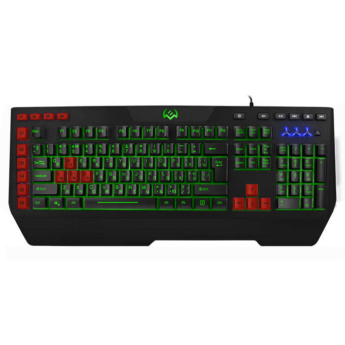 SVEN KB-G9600 Клавиатура игровая проводная мультимедийная с подсветкой, цвет черный