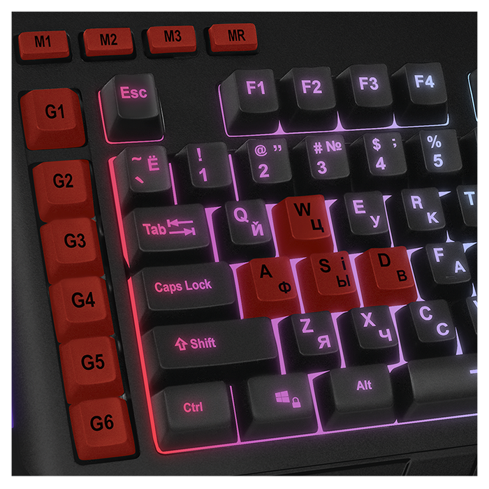 SVEN KB-G9600 Клавиатура игровая проводная мультимедийная с подсветкой, цвет черный - фото 6 - id-p91275416