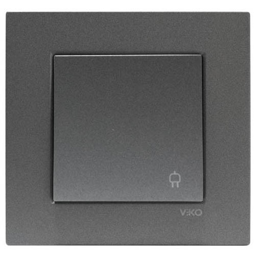 ЭЛЕКТРИЧЕСКИЙ  РОЗЕТКА С ЗАЗЕМЛЕНИЕМ И КРЫШКОЙ NOVELLA FUME, фото 1