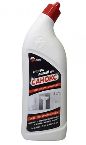 Гель Санокс, средство чистящее для сантехники, 750 мл - фото 1 - id-p91295543