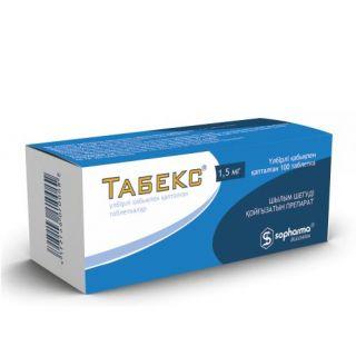 Табекс 1.5 мг №100 таб - фото 1 - id-p85185811