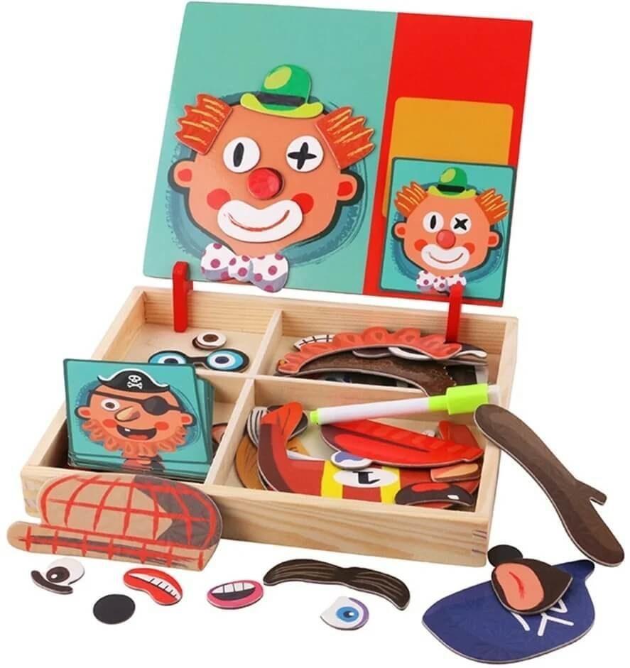 Магнитная игра "смешные лица" №8547