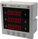 PA194I-2X4 — амперметр 3-канальный (общепромышленное исполнение)
