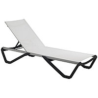 Шезлонг для бассейна Aquaviva Wave (1910х715х300 мм), белый/черный