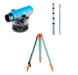 INSTRUMAX AL-124+ TS-500+ TR-160 — комплект оптического нивелира, рейки и штатива