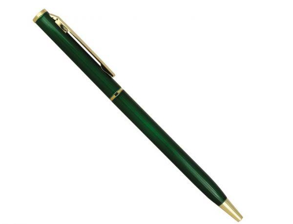 Ручка металлическая зеленая