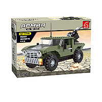 Игровой конструктор Ausini 22508 Армия Армейский джип 299 деталей Цветная коробка TVR17187 Игровой конструктор Ausini 22508 Армия Армейский джип 299 деталей Цветная коробка