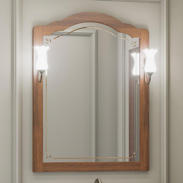 Зеркало OPADIRIS Лоренцо 80, цвет светлый орех (Z0000006756) - фото 1 - id-p65785771