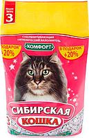 Наполнитель Сибирская Кошка Комфорт впитывающий 3 л