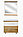 Турин - 80 Зеркало с полочкой (свет) орех глянец/белый, фото 2