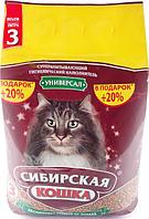 Наполнитель Сибирская Кошка Универсал впитывающий 3 л