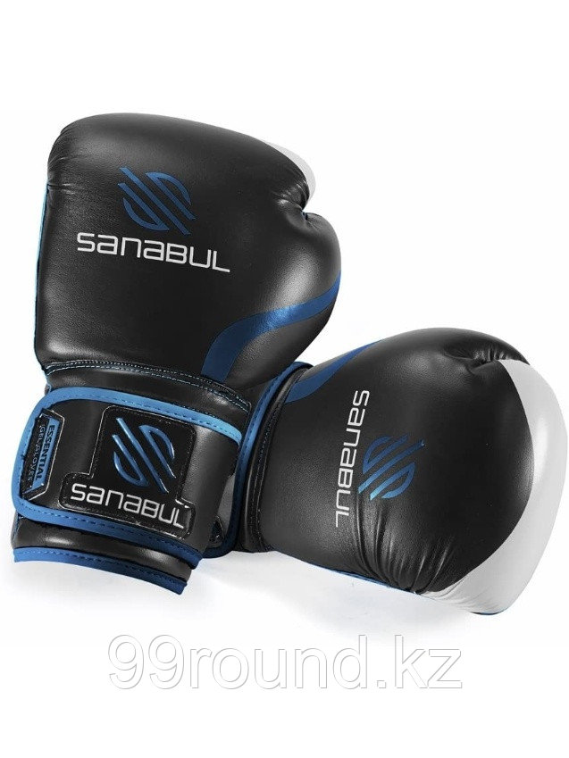 Боксерские перчатки Sanabul Essential 12 oz синие