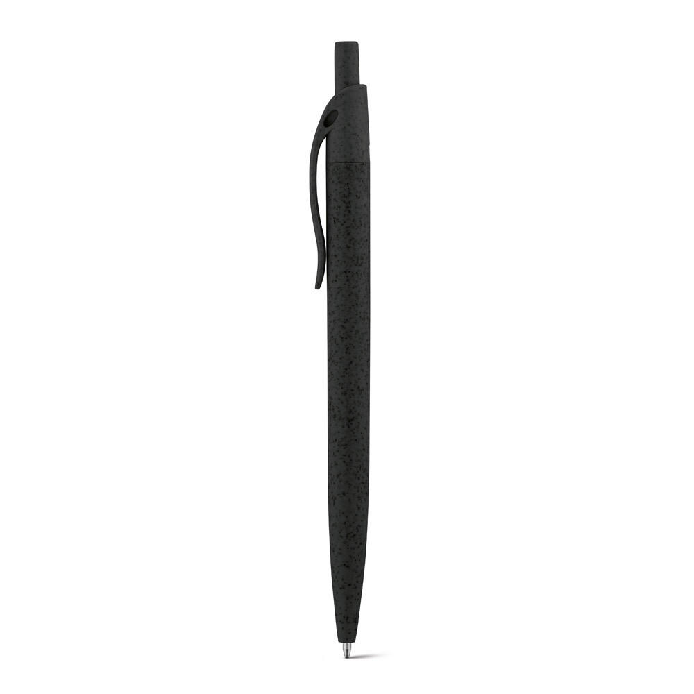 Шариковая ручка из пшеничной соломы CAMILA, черная