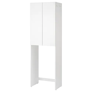 Шкаф для стиральной машины ФИСКОН белый 64x40x203 см ИКЕА, IKEA, фото 1