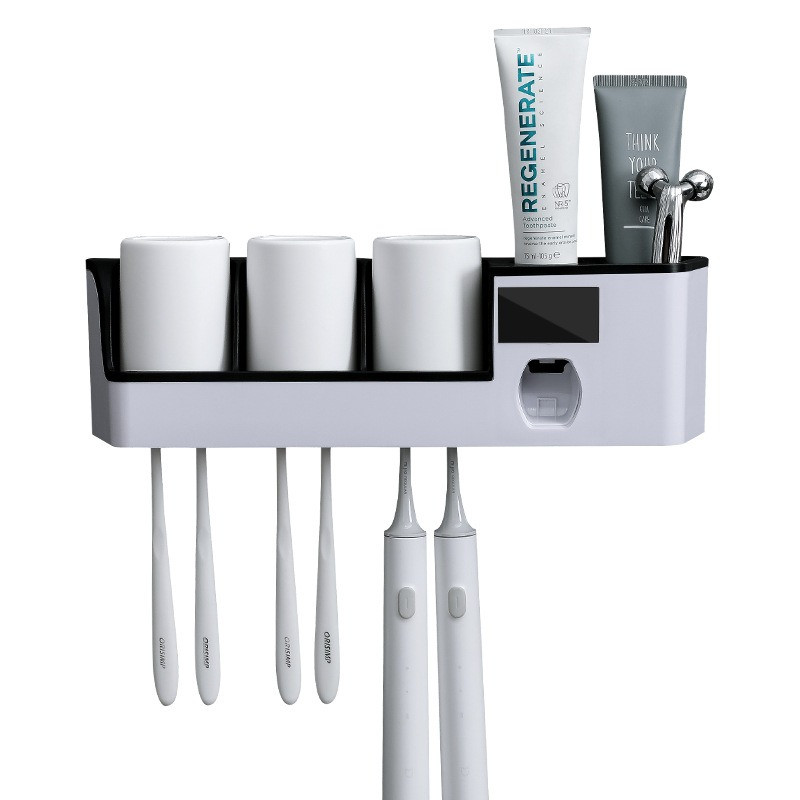 Держатель-стерилизатор зубных щеток с дозатором зубной пасты