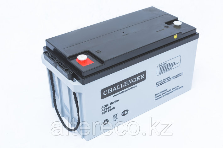 Аккумулятор для лодочного мотора Challenger A12-65A (12В, 65Ач), фото 2